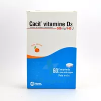 Cacit Vitamine D3 500 Mg/440 Ui, Comprimé à Sucer Ou à Croquer à La Ricamarie