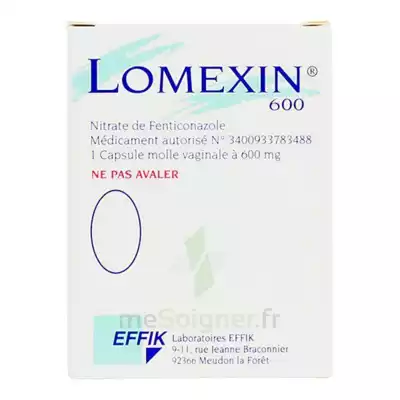 Lomexin 600 Mg Caps Molle Vaginale Plq/1 à La Ricamarie